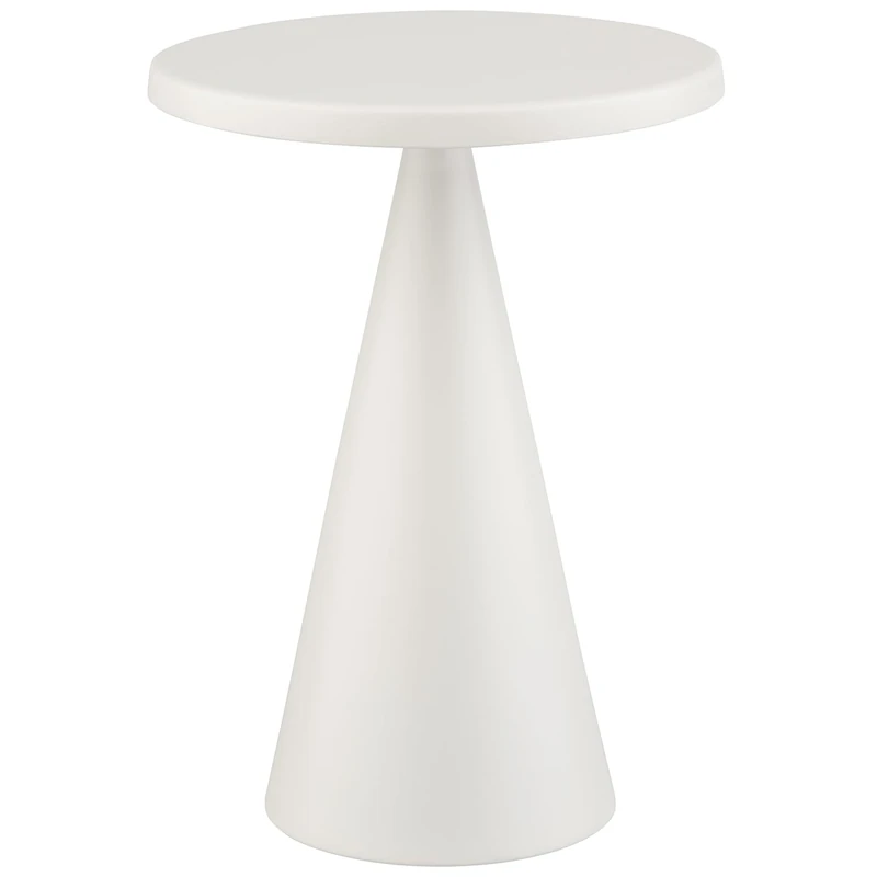 APS Cone 17110 Table Lamp Battery Light with Charging Station USB Charging Cable and Remote Control Height 18 cm White - Image 1