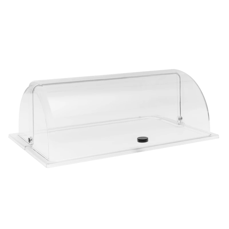 APS 11060 GN Roll Top Cover Suitable for 1/1 GN Containers, Easy to Open and Close, Black Die-Cast Zinc Handle, Made in Germany