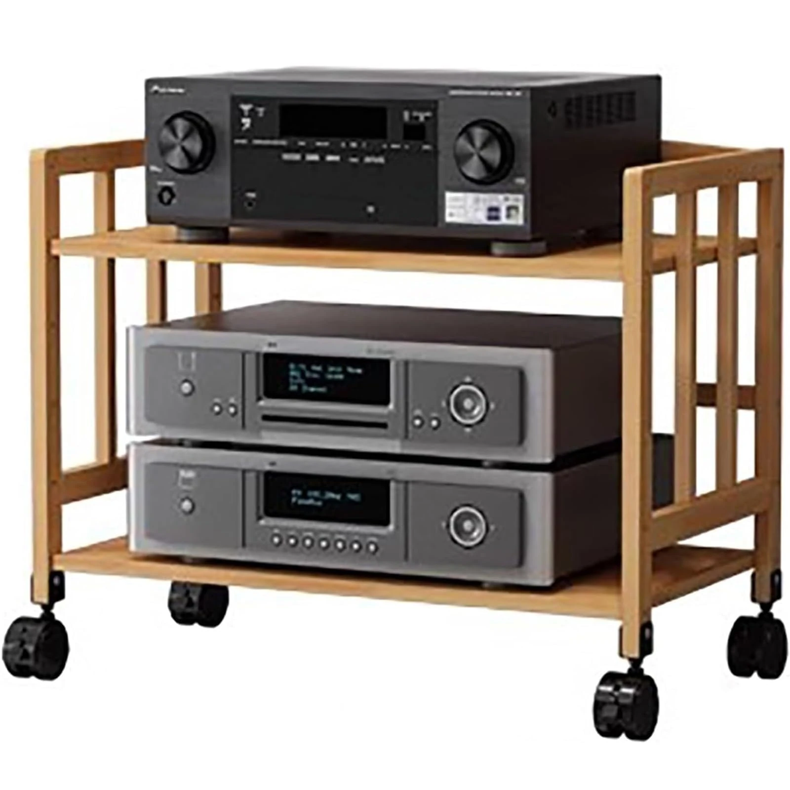 Adjustable Height HiFi Stand Media Shelf, Audio Component Rack for Tv/DVD Players/Cable Boxes, 2 3 4 5 Tier Stereo Cabinet Record Storage Holder, L*w*h, 90 * 38 * 53cm