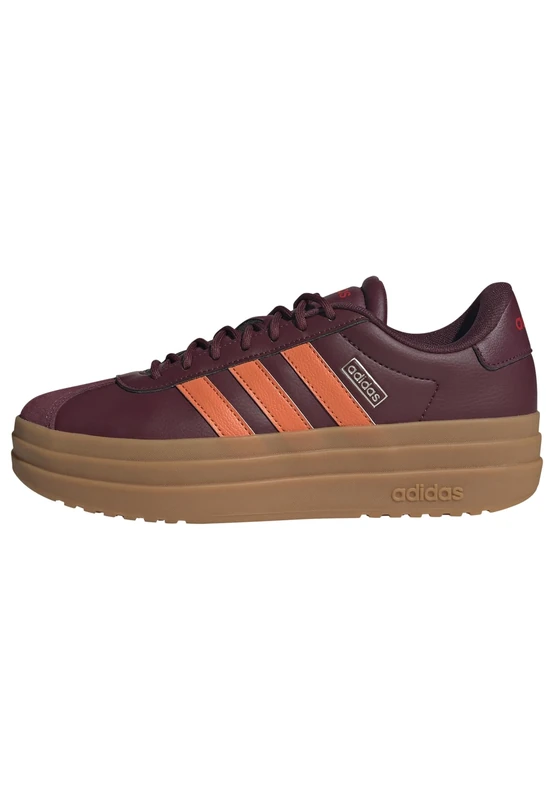 adidas Women's VL Court Bold Shoes, Maroon/Dusky Orange/Pure Ruby, 9.5 UK