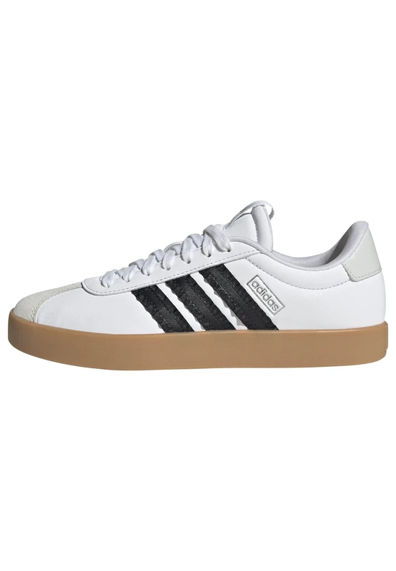 adidas Women's VL Court 3.0 Shoes, FTWR White/core Black/Orbit Grey, 4.5 UK
