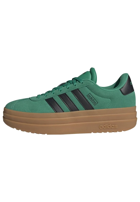 adidas Women's VL Court Bold Shoes, Court Green/core black/GUM10, 5 UK