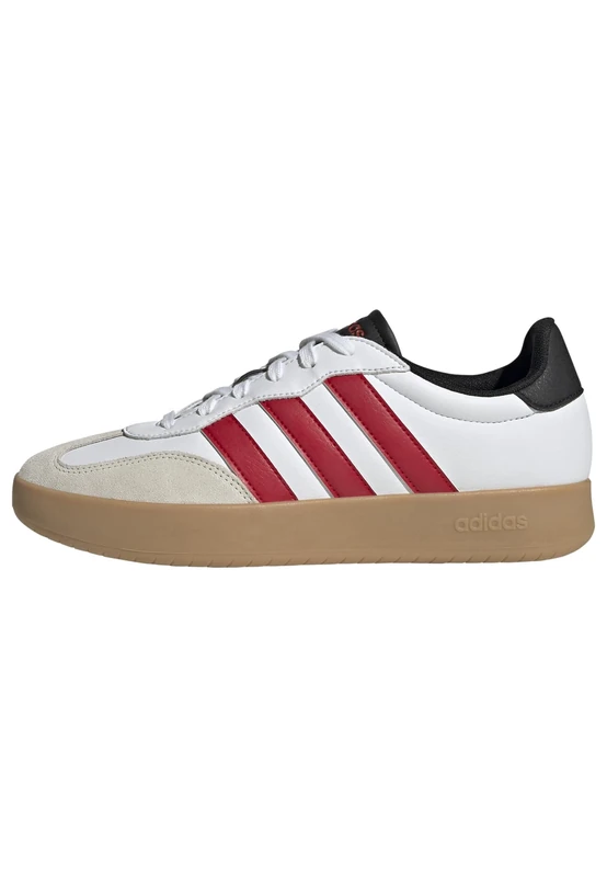 adidas Men's BARREDA Shoes, FTWR White/Better Scarlet/core Black, 8.5 UK