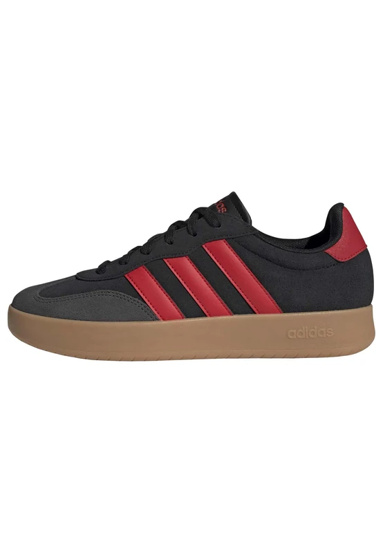 adidas Men's BARREDA Shoes, core Black/Better scarlet/GUM10, 3.5 UK
