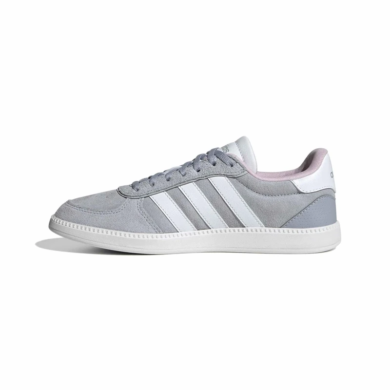 adidas Women's BREAKNET Sleek Shoes, Halo Silver/FTWR White/Grey Two, 9.5 UK