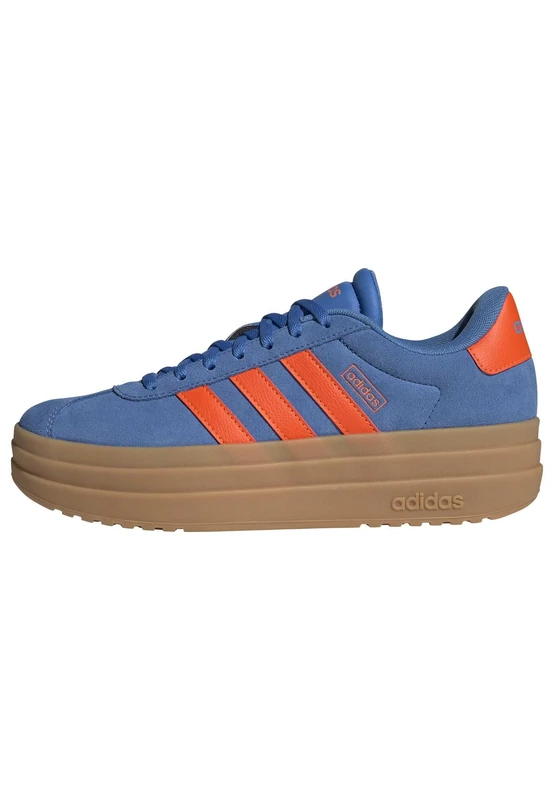 adidas Women's VL Court Bold Shoes, ray Blue/Impact Orange/Gum 3, 8 UK