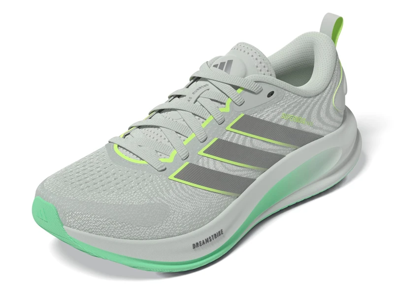 adidas Men's Supernova Ease 2 Running Shoes, Linen Green/Matte Silver/hi-res Yellow, 11.5 UK