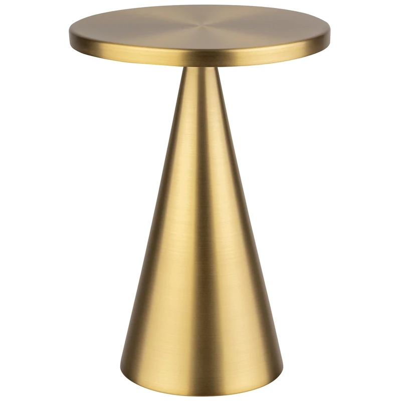 APS Cone 17112 Table Lamp Battery Light with Charging Station USB Charging Cable and Remote Control Height 18 cm Gold