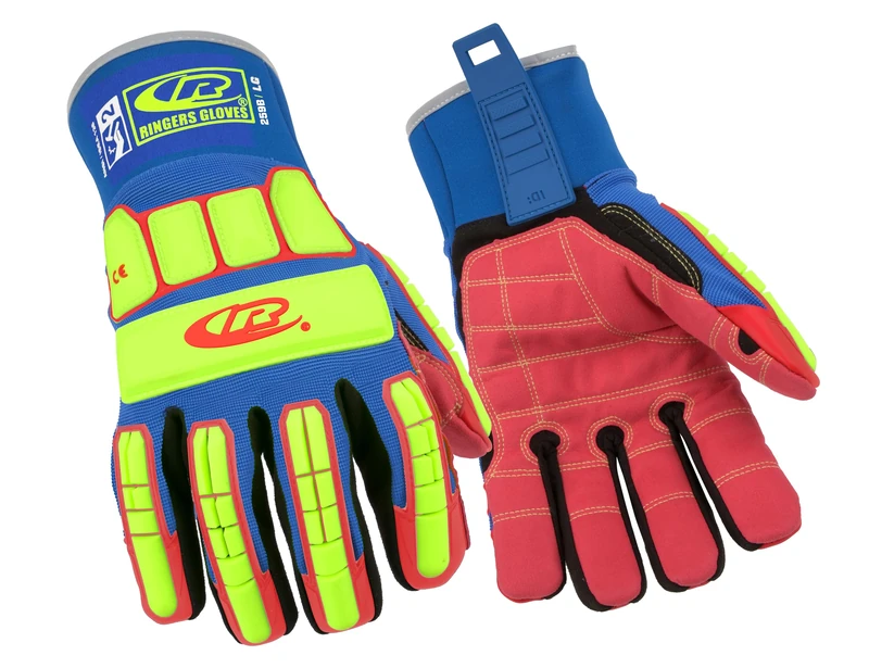 Ansell Ringers R259B Safety Work Gloves Mechanical Protection, Size 12 (3XL), (5 Pairs)