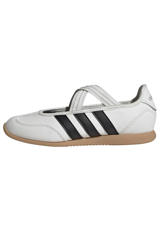 adidas Unisex Kids BARREDA Mary Jane Shoes Junior, core White/core Black/Silver met., 5 UK