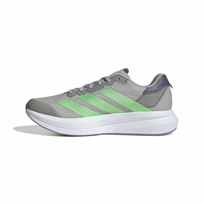 adidas Men's Duramo Speed 2 Running Shoes - Grey/Lime/Violet