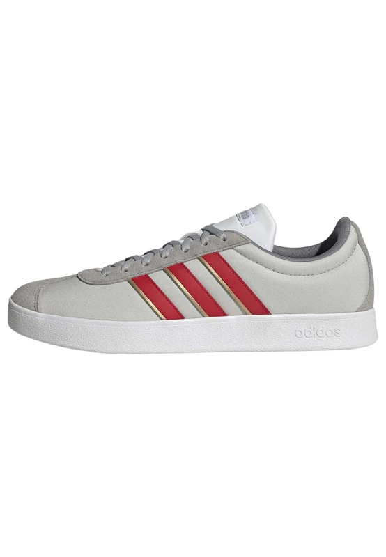 adidas Men's VL Court Base Shoes, Grey Two/Better Scarlet/Matte Gold, 4.5 UK - Image 1