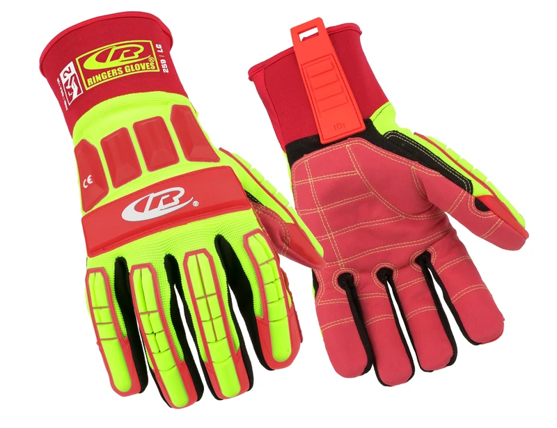 Ansell Ringers R259 Safety Work Gloves Mechanical Protection, Size 10 (XL), (5 Pairs)