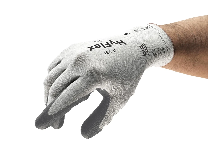 Ansell Hyflex 11-731 Safety Work Gloves Mechanical Protection, Size 7(S), (12 Pairs)