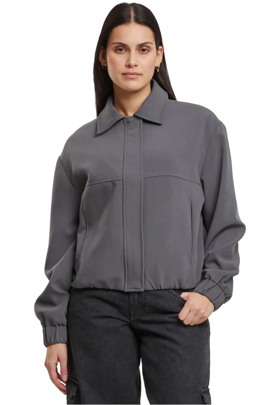 Urban Classics Women's Tb7150-ladies Short Blouson Light Jacket, Magnet, L