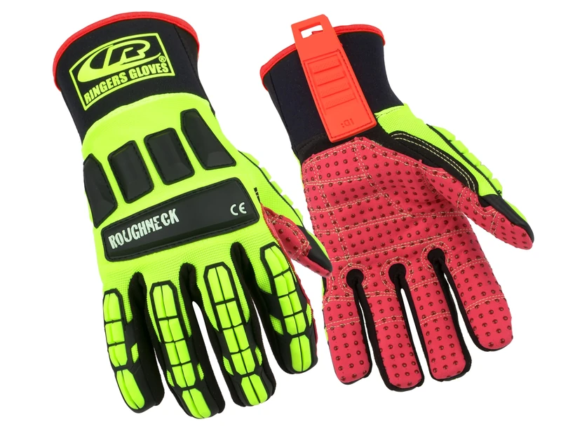 Ansell Ringers R267 Safety Work Gloves Mechanical Protection, Size 8 (M), (5 Pairs)