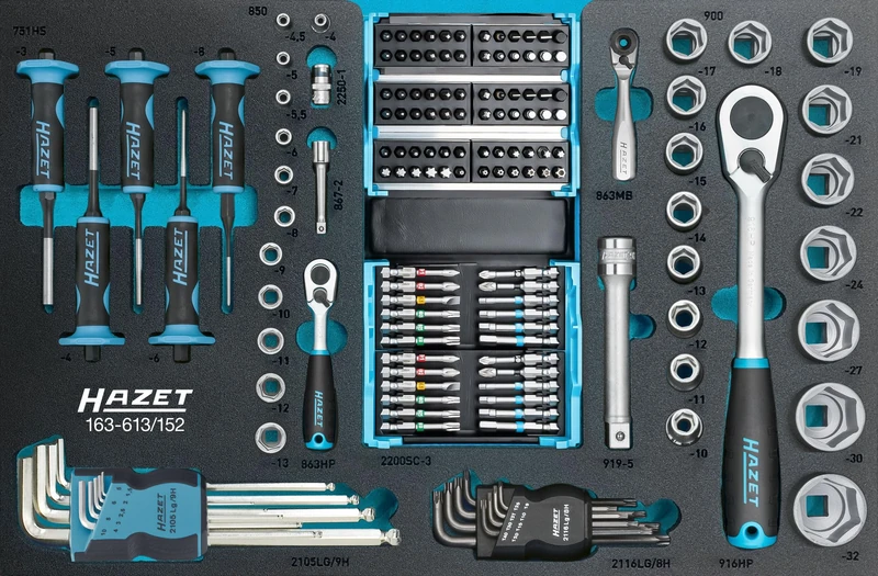 Hazet 163-613/152 Tool Set - 100 Piece Professional Kit