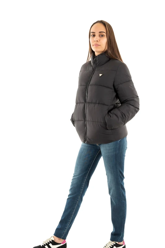 Guess Women's Light Puffer Jacket, Black, L