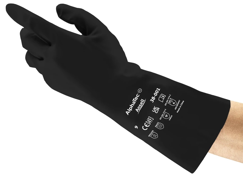 Ansell AlphaTec 38-001PP Safety Work Gloves Mechanical Protection, Size 9 (L), (1 Pair)