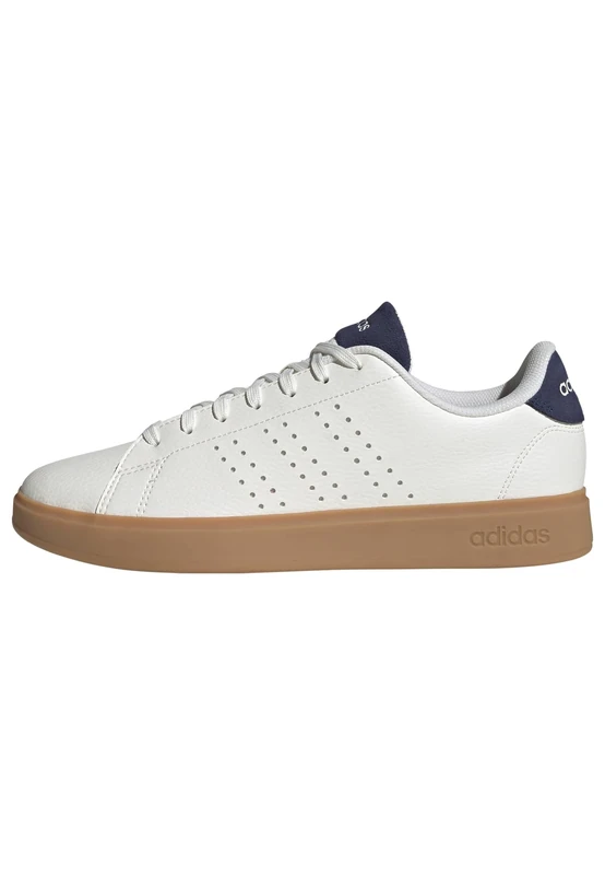 adidas Men's Advantage 2.0 Shoes, core White/core White/Dark Blue, 4.5 UK