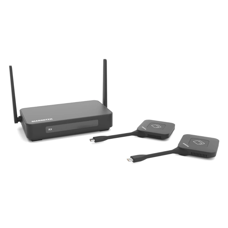 Stream 4K Pro KIT (2TX/1RX) - Wireless Presentation System with 2 Transmitters (USB-C Dongle) and 1 Receiver - HDMI Presentation System - 4K Conferencing Solution - Touchback - USB-C Wireless