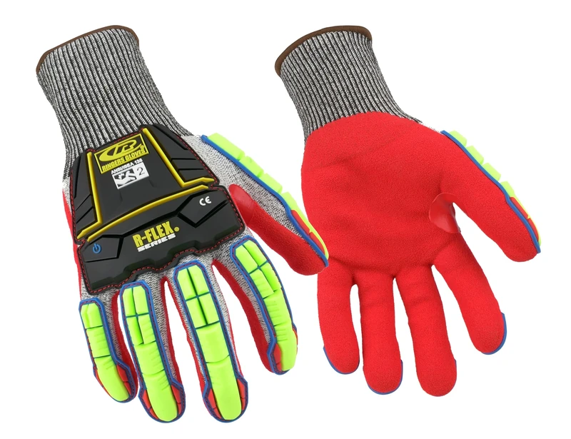 Ansell Ringers R065 Safety Work Gloves Mechanical Protection, Size 11 (2XL), (12 Pairs)
