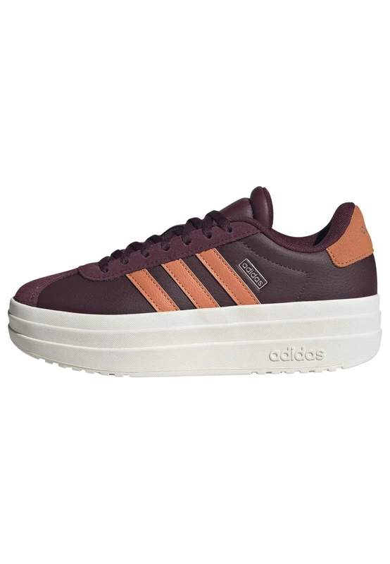 adidas Unisex Kids VL Court Bold Shoes Junior, Maroon/Dusky Orange/Off White, 5 UK