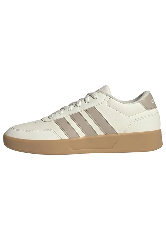 adidas Men's BREAKNET 3.0 Shoes - Off White/Wonder Beige/Gum
