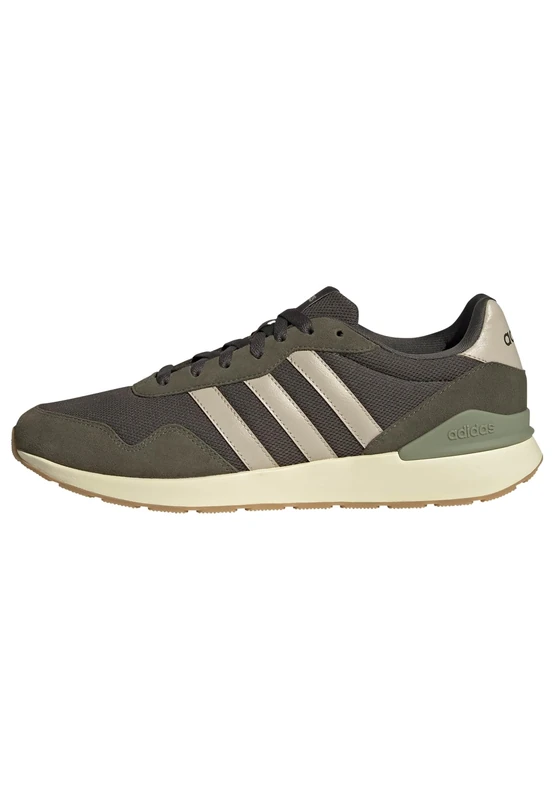 adidas Men's Run 60s 4.0 Shoes, Shadow Olive/Wonder Beige/Olive strata, 11 UK