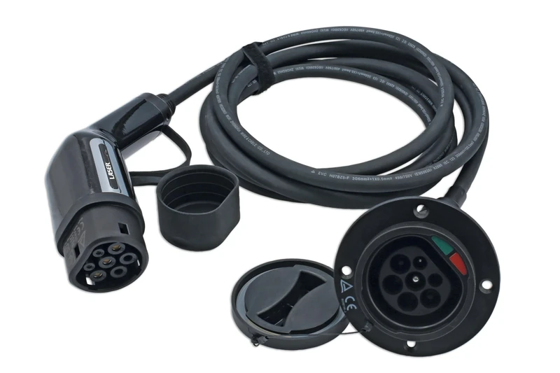 Laser 9110 EV Charging Extension Cable - 32A Single Phase T2 Female-T2 Male IP65