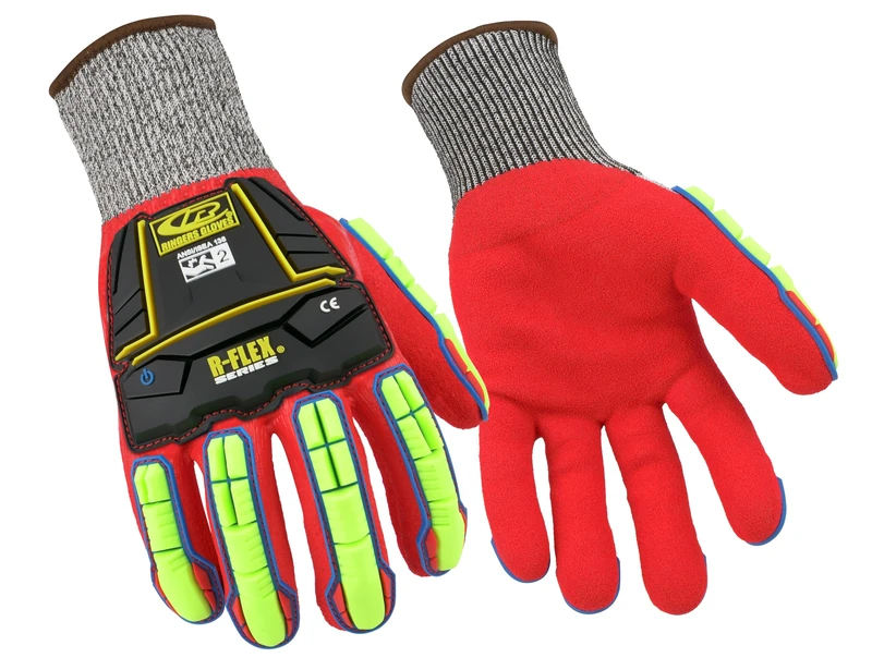 Ansell Ringers R068 Safety Work Gloves Mechanical Protection, Size 7(S), (10 Pairs)
