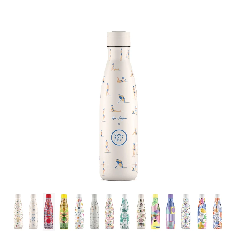 Cool Bottles - Stainless Steel Water Bottle, Thermal Bottle - 500ml, Cold 36 Hours and Hot Drinks 18 Hours, Finish with 3D Printing, BPA Free