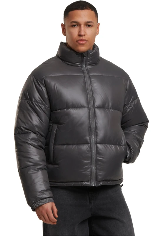 Urban Classics Men's Tb7584-shiny Puffer Jacket, Magnet, S