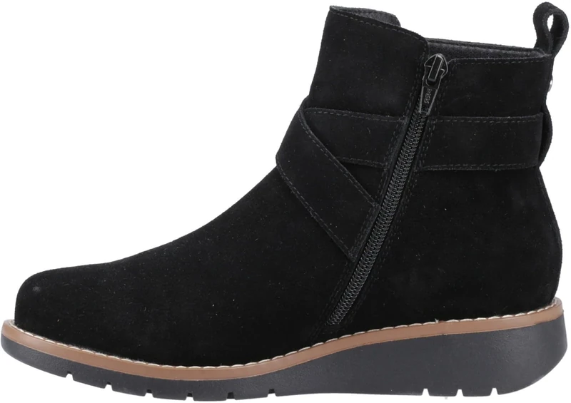 Hush Puppies Female Lyra Buckle Boot, Black, 6