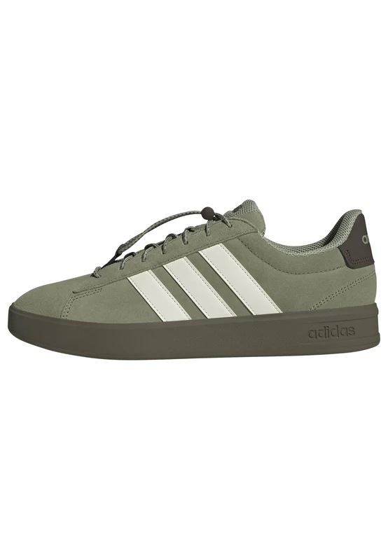 adidas Men's Grand Court 3.0 Shoes, Tent Green/Off White/Olive strata, 10.5 UK - Image 1