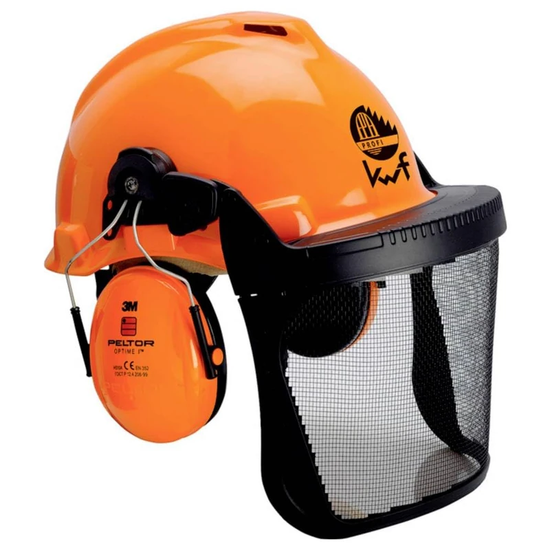 3M Forestry Combination FPA, G3000 Orange Safety Helmet, G3000MOR31FH15B
