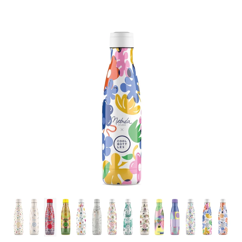 Cool Bottles - Stainless Steel Water Bottle, Thermal Bottle - 500ml, Cold 36 Hours and Hot Drinks 18 Hours, Finish with 3D Printing, BPA Free