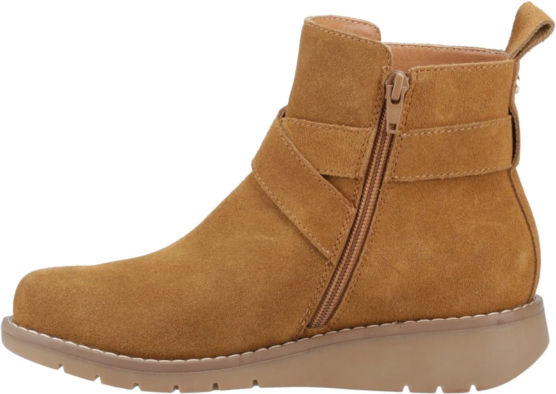 Hush Puppies Female Lyra Buckle Boot, Tan, 3