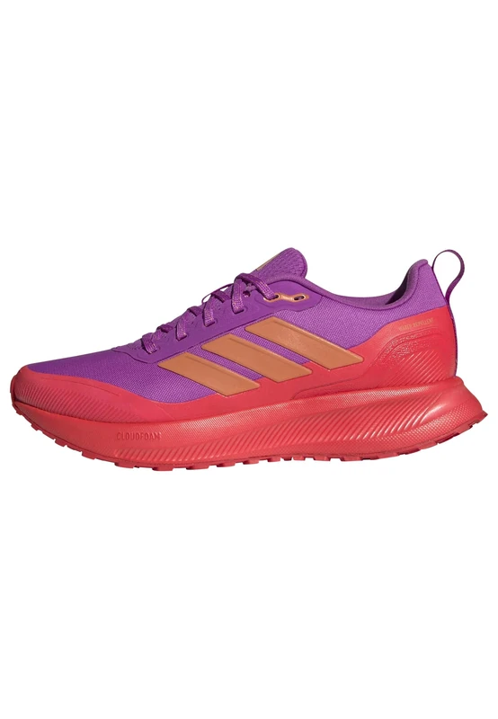 adidas Women's RUNFALCON 5 TR Running Shoes, Purple Burst/Dusky Orange/Lucid red, 8 UK