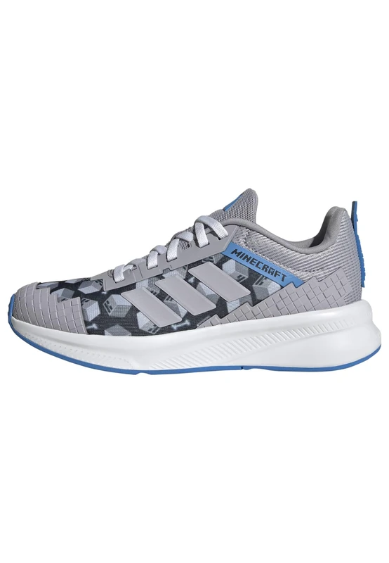 adidas Unisex Kids Minecraft Fortarun 4.0 Shoes Junior, Glory Grey/Glory Grey/Lucid Ray Blue, 5 UK