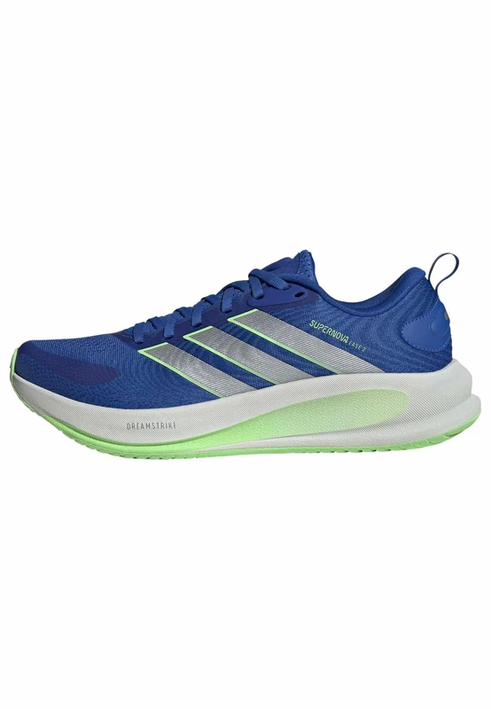 adidas Men's Supernova Ease 2 Running Shoes, Blue/Silver met./Lime Burst, 9.5 UK