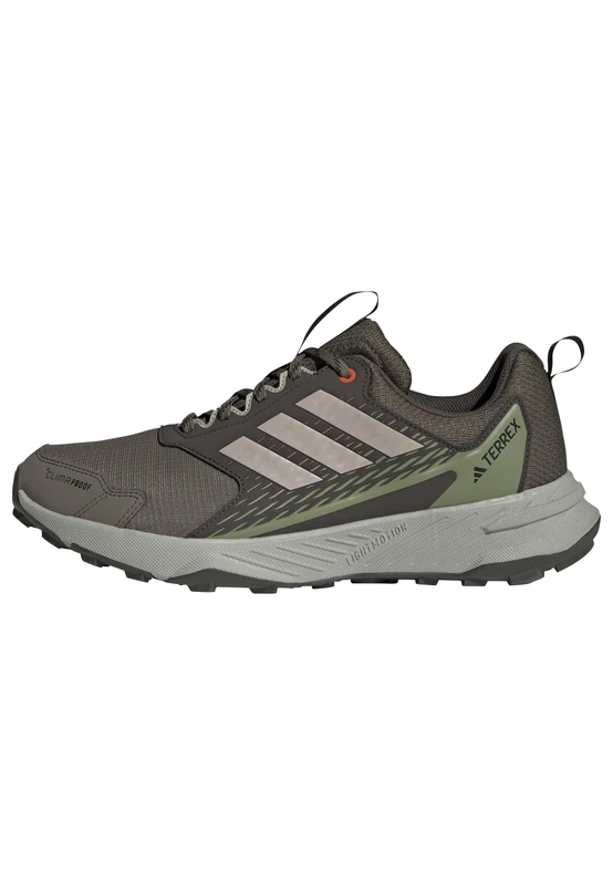 adidas Men's Terrex Tracefinder 2 Climaproof Trail Running Shoes, Olive strata/Wonder Alumina/Lucid Tangerine, 13.5 UK