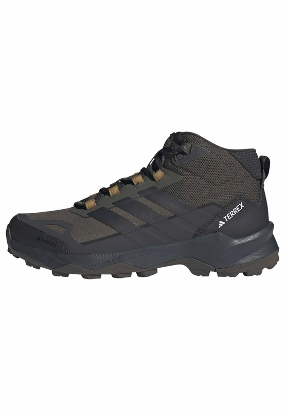 adidas Men's Terrex Skychaser AX5 Mid Gore-TEX Hiking Shoes, Shadow Olive/Carbon/Bronze strata, 10 UK