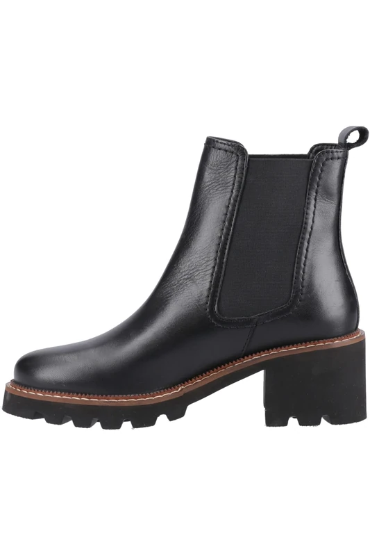 Hush Puppies Female Gaia Chelsea Boot, Black, 3