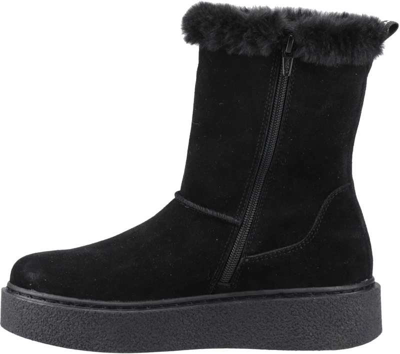Hush Puppies Female Becca Mid Boot, Black, 8