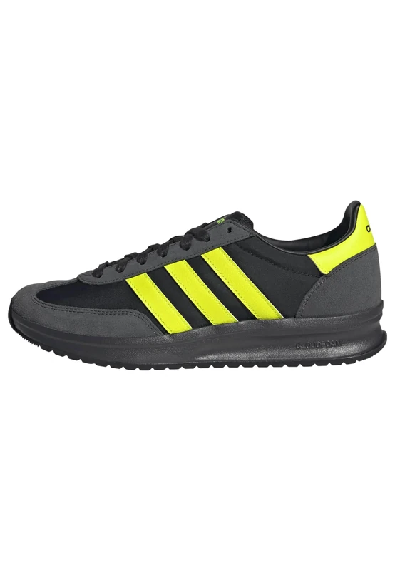 adidas Men's Run 70S 2.0 Shoes, core Black/Lucid Lemon/Carbon, 7 UK