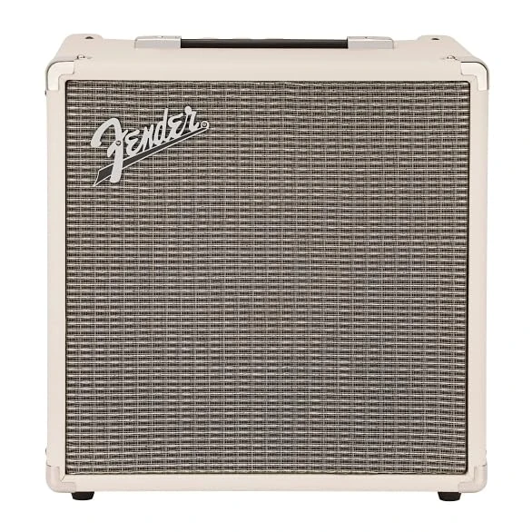 Fender Rumble 25, Bass Amp, 25W, Suitable for Electric Bass Guitar, Small/Compact Bass Practice Amp, Ivory