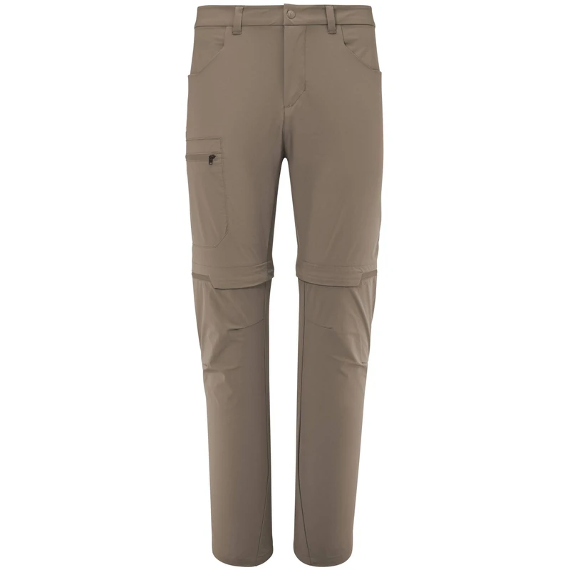 MILLET UBIC Convertible Stretch Zip Off Hiking Pants Men Versatile Brown