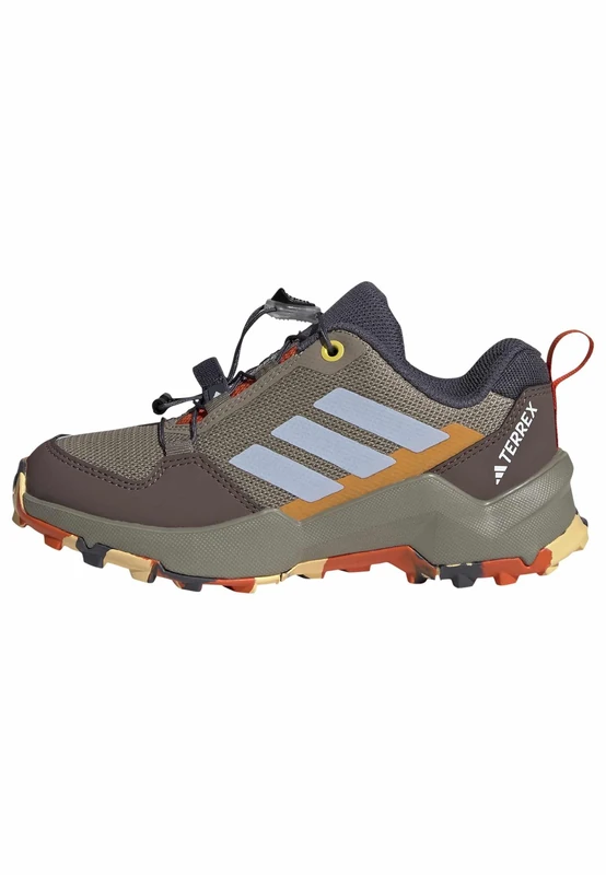 adidas Unisex Kids Terrex AX4S Speed Lacing Hiking Shoes Kids, ice Purple/Brown/Ice Tangerine, 4 UK
