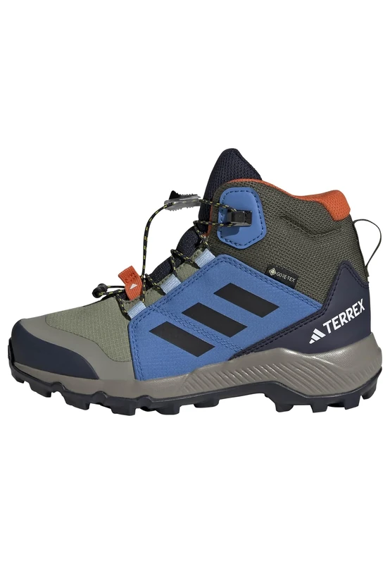 adidas Unisex Kinder Terrex Mid Gore-TEX Hiking Shoes Kids, Tent Green/core Black/ray Blue, 40 EU - Image 1